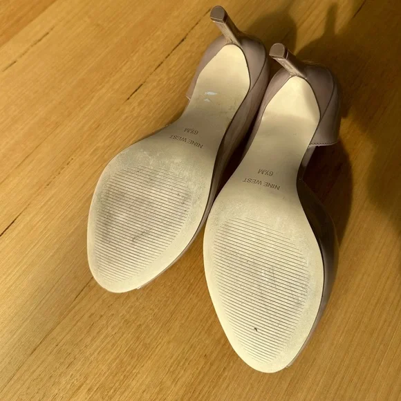 NINE WEST | Nude Peep Toe Shoe - Like New! - Picture 5 of 8
